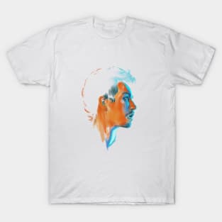 Copy of Klaus Hargreeves // Robert Sheehan Oil Portrait Transparent T-Shirt